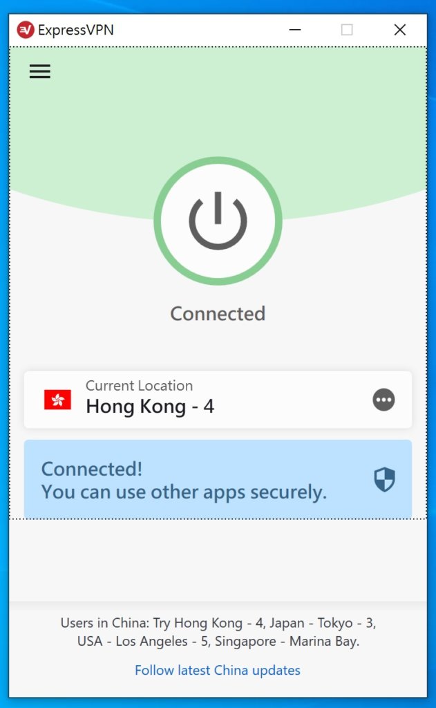 連接成功畫面