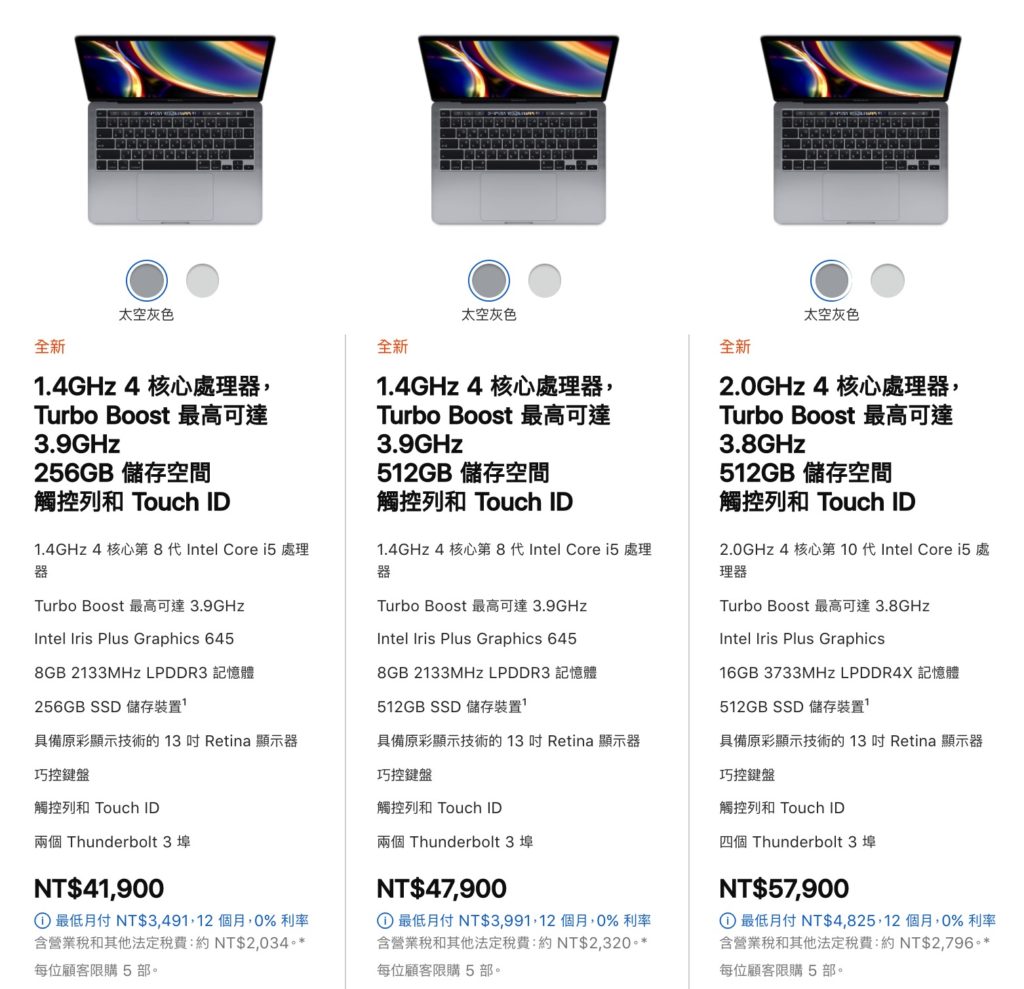 MacBook Pro 13吋價格