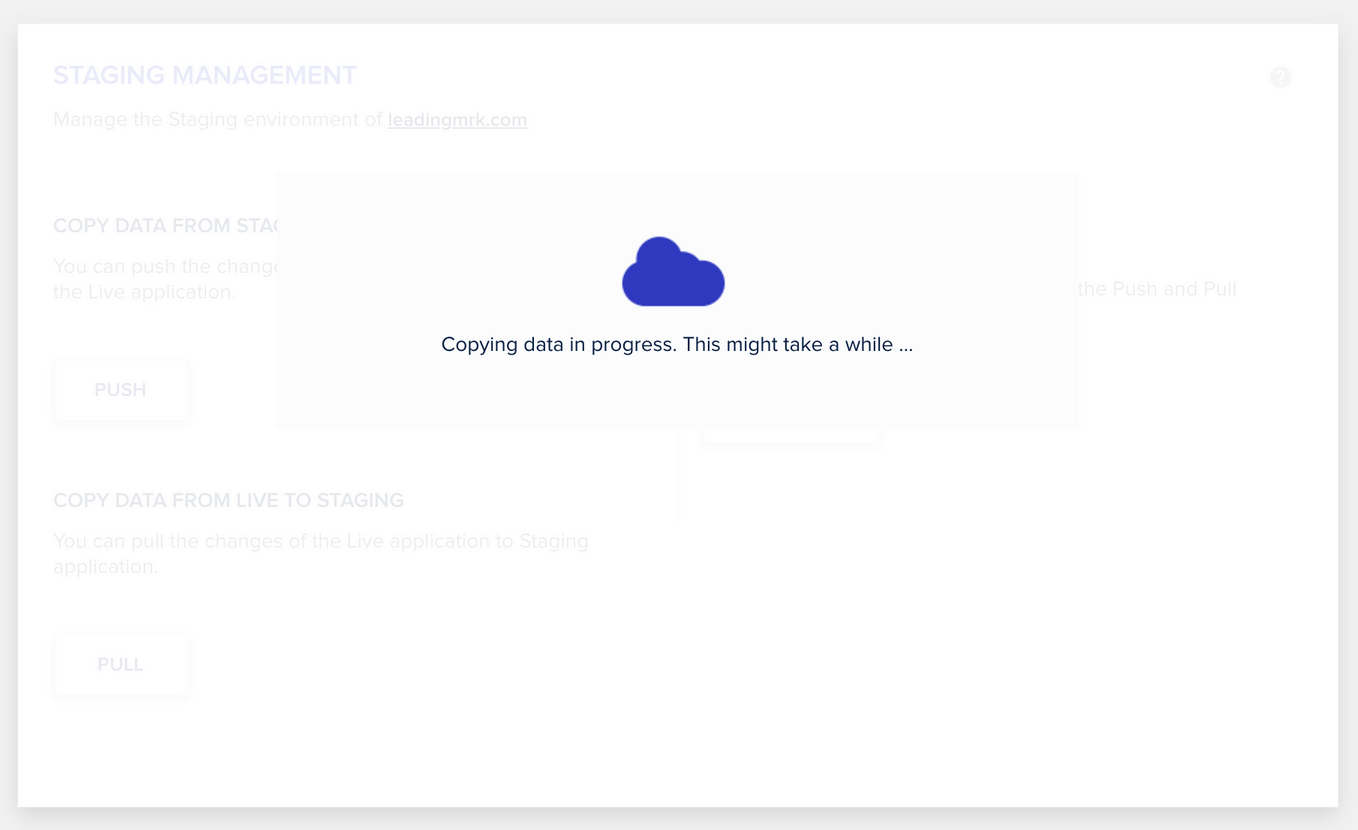 24 waiting for cloudways to pull data 等待同步