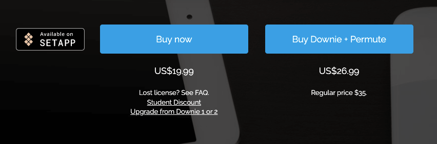 Downie直接購買價格