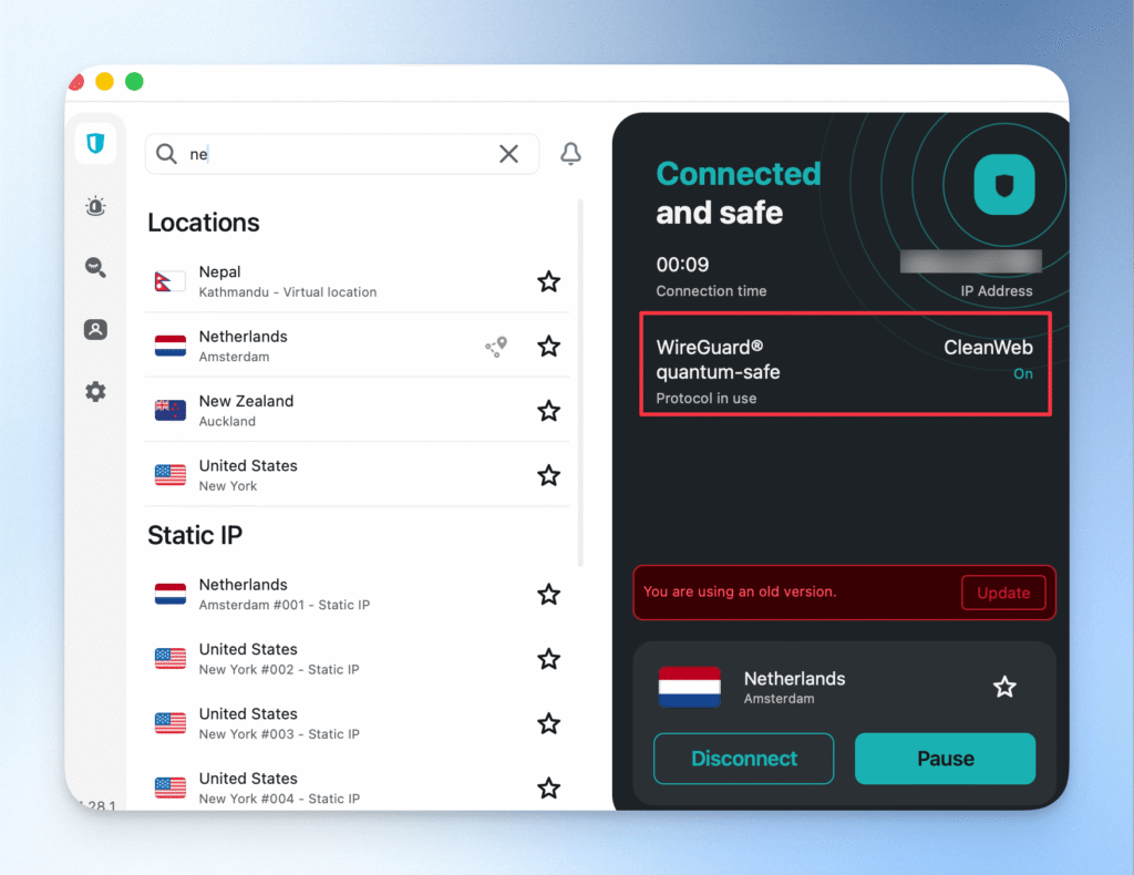 0-1電腦版cleanweb連上所在地的vpn