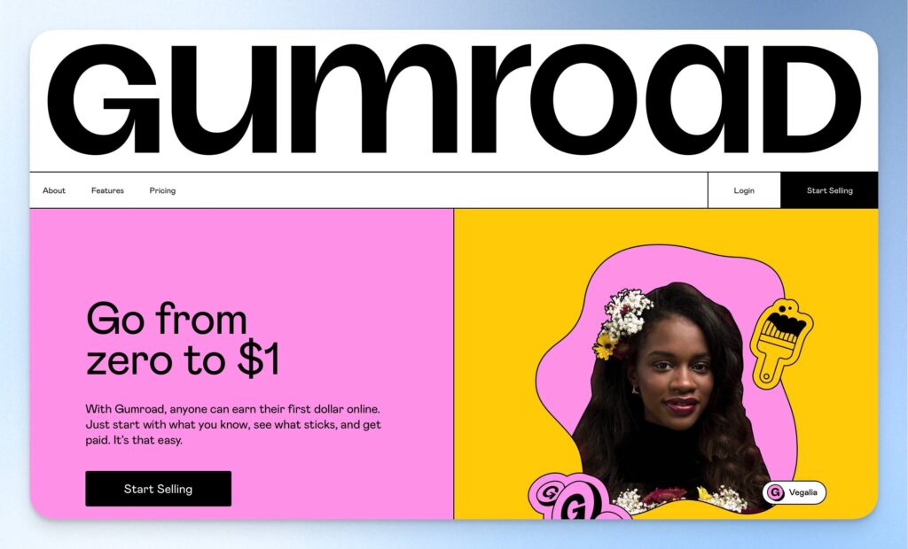 Gumroad 品牌介紹頁