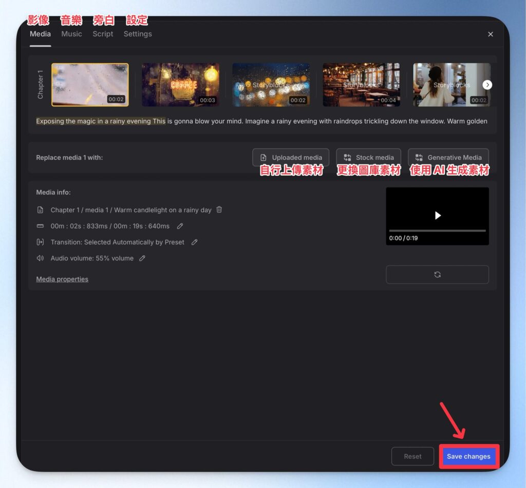 InVideo AI 影片編輯
