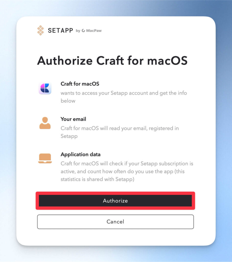 Setapp 授權使用 Craft 筆記