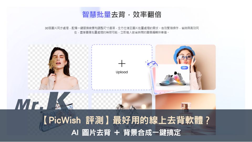 【PicWish 評測】最好用的線上去背軟體？AI 去背 + 背景合成一鍵搞定