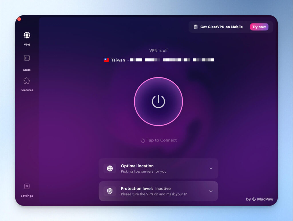 ClearVPN 介面
