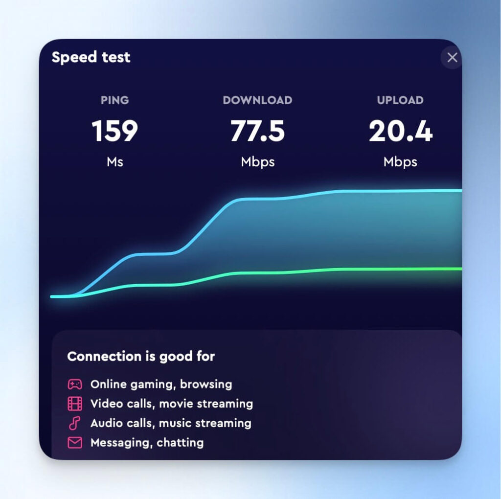 ClearVPN 美國網路連線速度實測