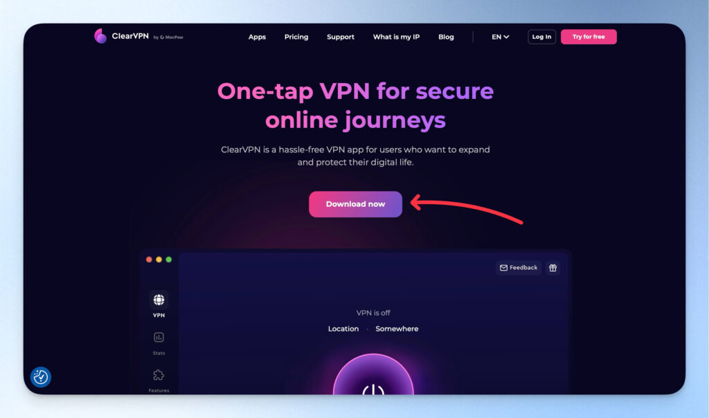 從官網安裝 ClearVPN