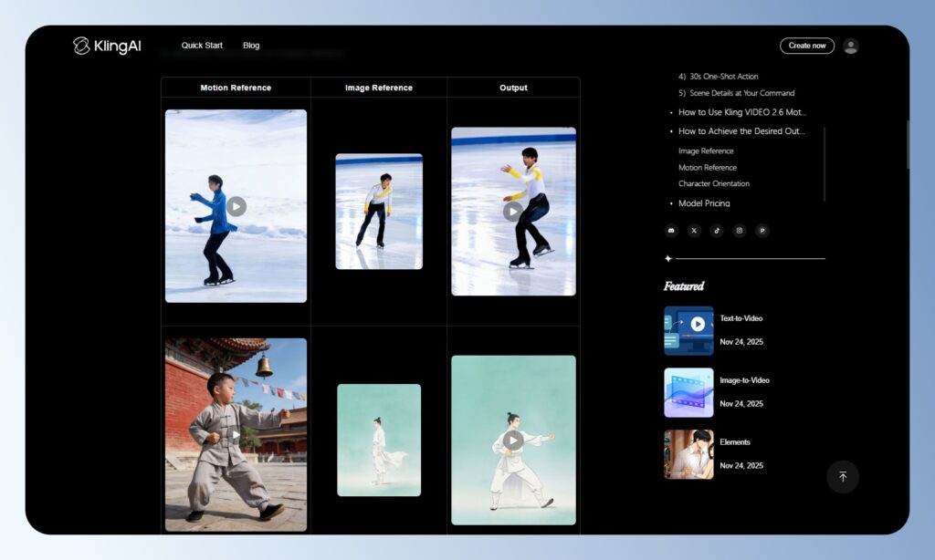 Kling AI Motion Control 官方說明文件