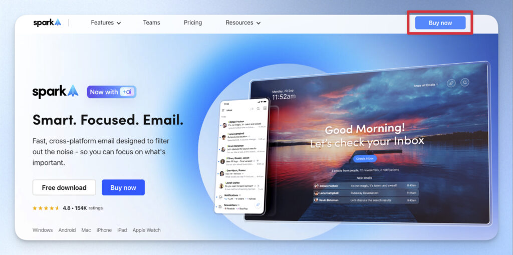 Spark Mail 電腦版升級