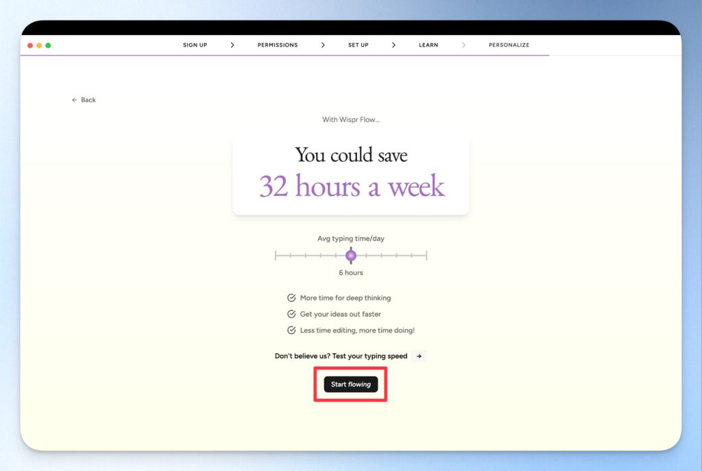 Wispr flow 基礎設定完成