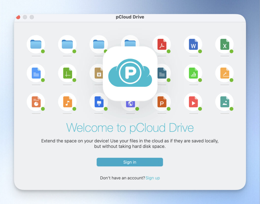 虛擬硬碟(pCloud Drive)