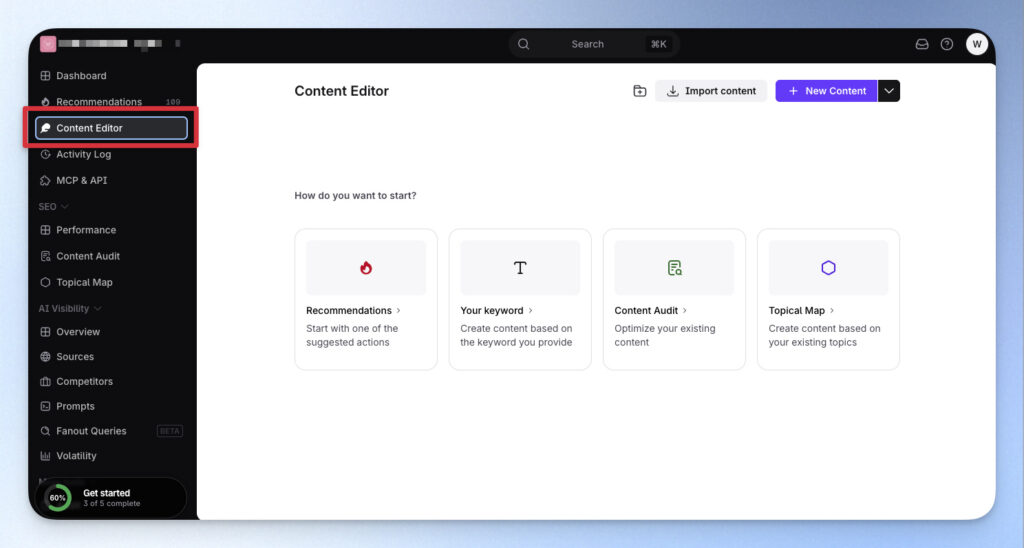建立 Content Editor 文件