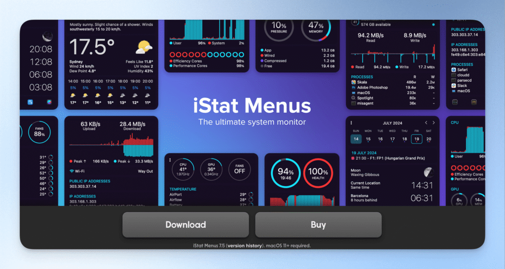 istat-menus